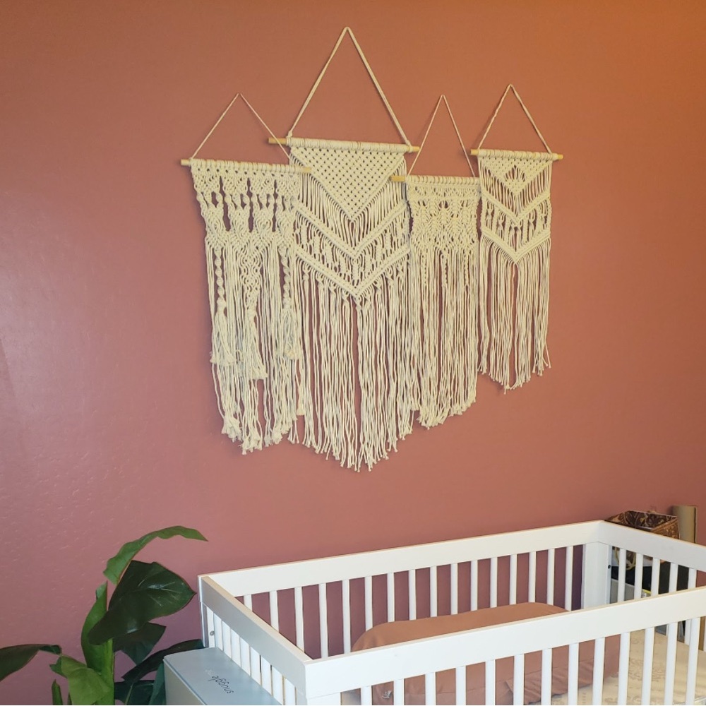 Boho Cream Macrame Wall Hanging